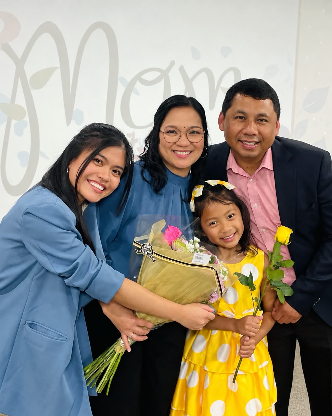 Pastor Sudhir Basumatary with his family